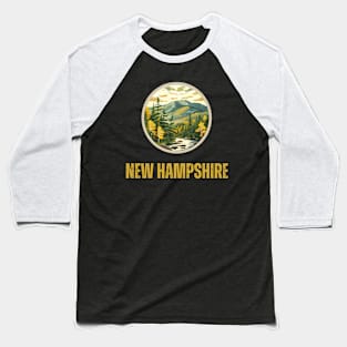 New Hampshire State USA Baseball T-Shirt
